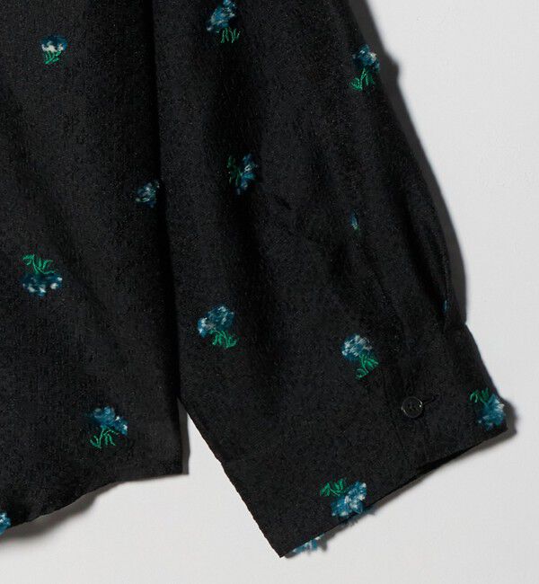 BEAUTY&YOUTH UNITED ARROWS「フラワーモチーフ ジャガード シャツ ウォッシャブル」|シャツ・ブラウス|