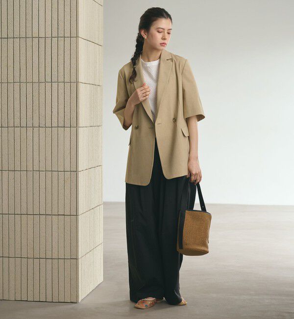 BEAUTY&YOUTH UNITED ARROWS「ハーフスリーブ ジャケット 吸水速乾 防シワ」|テーラードジャケット|