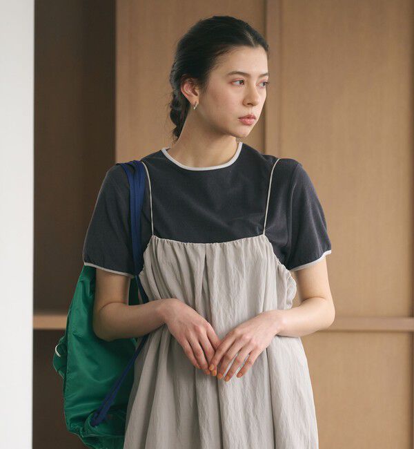 BEAUTY&YOUTH UNITED ARROWS「シアー パイル リンガーTシャツ」|Tシャツ・カットソー|DK.GRAY