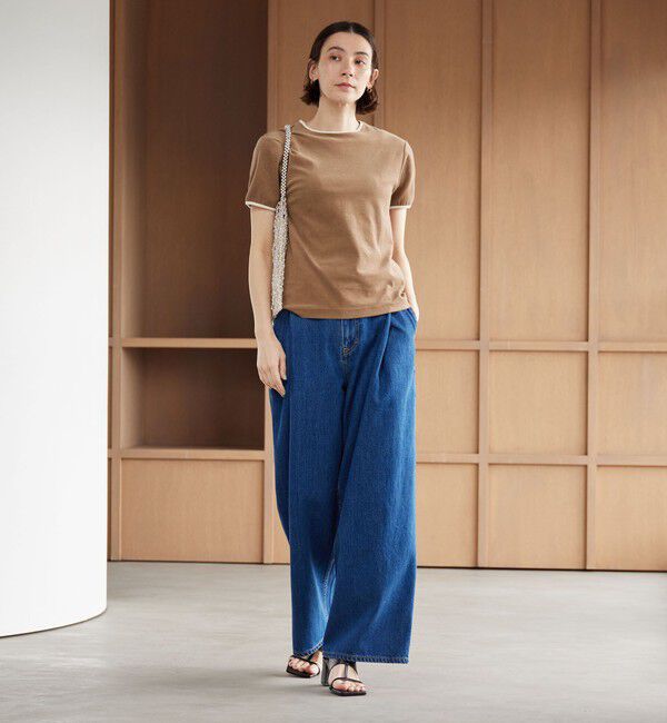 BEAUTY&YOUTH UNITED ARROWS「シアー パイル リンガーTシャツ」|Tシャツ・カットソー|