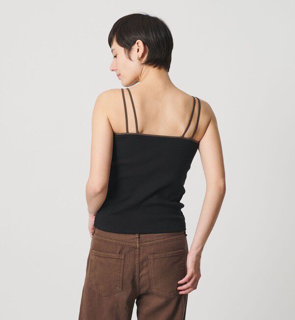BEAUTY&YOUTH UNITED ARROWS「カラーパイピング 2ストラップ キャミソール」|Tシャツ・カットソー|BLACK