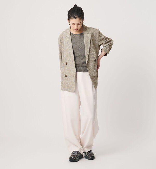 BEAUTY&YOUTH UNITED ARROWS「【WEB限定】グレンチェック ダブルジャケット ウォッシャブル」|テーラードジャケット|