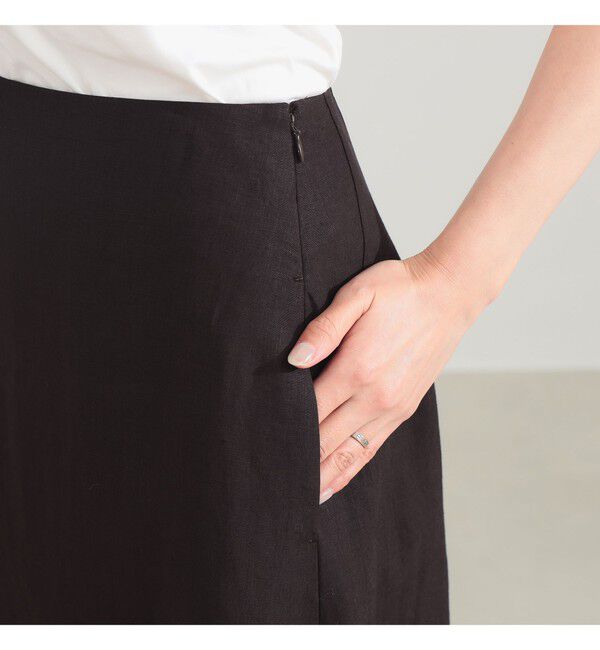 Demi-Luxe BEAMS 「シンプル リネン スカート .M」|スカート|