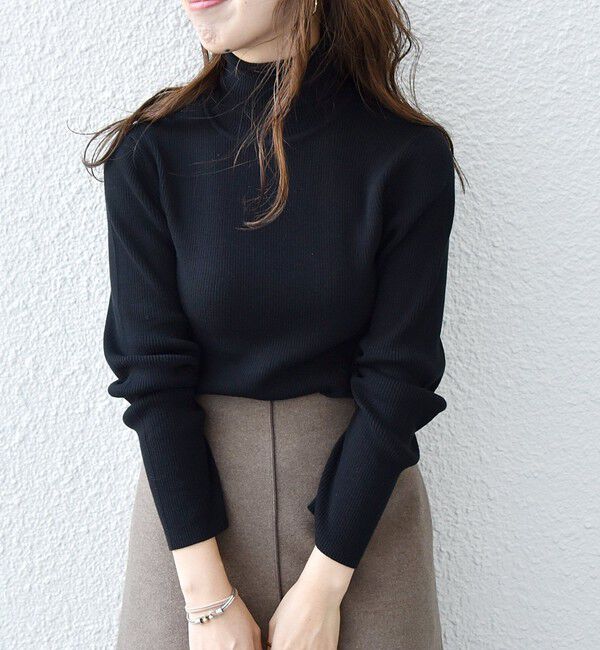 SHIPS any「SHIPS any:〈手洗い可能〉デリケート リブ タートルネック ニット プルオーバー」|ニット・セーター|