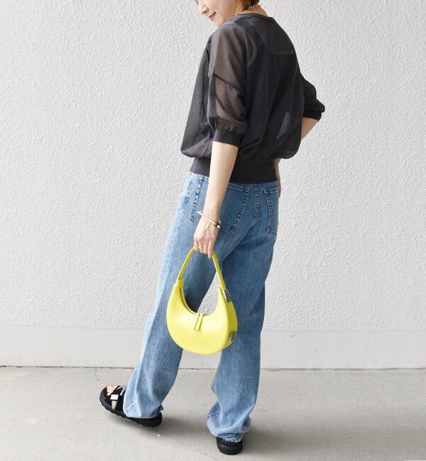 SHIPS for women「〈手洗い可能〉シアー ラメ 半袖 サマー ニット」|ニット・セーター|