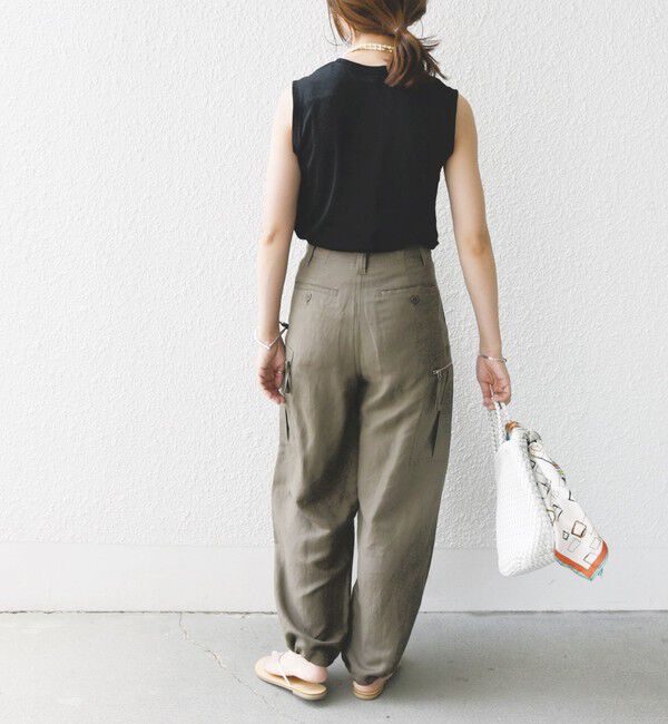 SHIPS for women「〈手洗い可能〉裾 ドロスト カーゴ パンツ 2」|カーゴ|