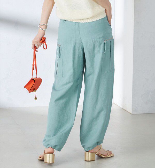 SHIPS for women「〈手洗い可能〉裾 ドロスト カーゴ パンツ 2」|カーゴ|