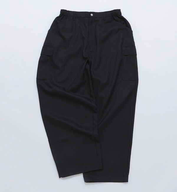 SHIPS「City Ambient Products: ワイド ユーティリティ カーゴパンツ」|カーゴ|ブラック