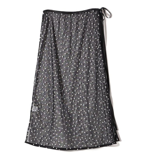 SHIPS for women「〈手洗い可能〉チュール フラワー 巻き スカート」|スカート|