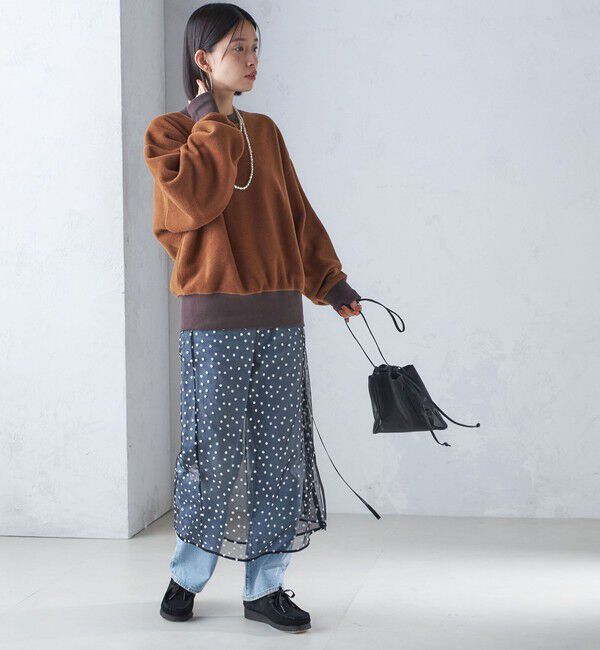 SHIPS for women「〈手洗い可能〉チュール フラワー 巻き スカート」|スカート|