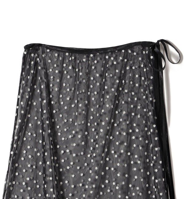 SHIPS for women「〈手洗い可能〉チュール フラワー 巻き スカート」|スカート|