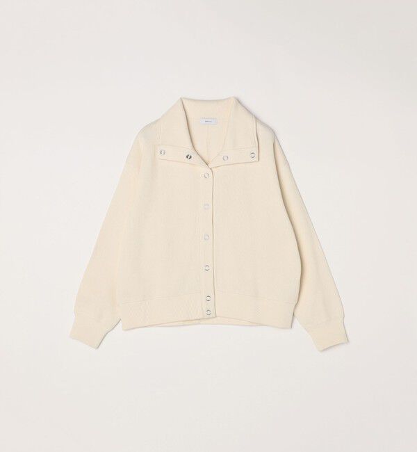 SHIPS any「SHIPS any:〈手洗い可能〉サカリバ スナップ スタンドカラー ブルゾン カットソー」|Tシャツ・カットソー|