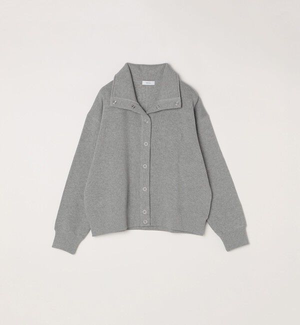 SHIPS any「SHIPS any:〈手洗い可能〉サカリバ スナップ スタンドカラー ブルゾン カットソー」|Tシャツ・カットソー|