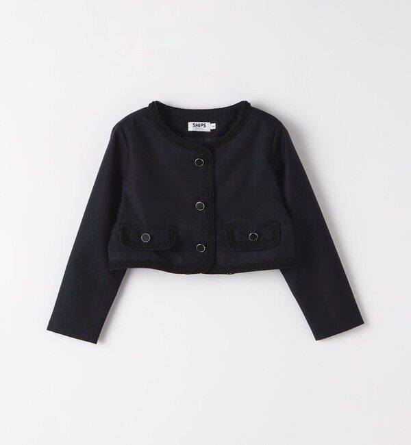 SHIPS Colors 「SHIPS Colors:〈手洗い可能〉110～130cm / オケージョン TR ジャケット」|ノーカラージャケット|