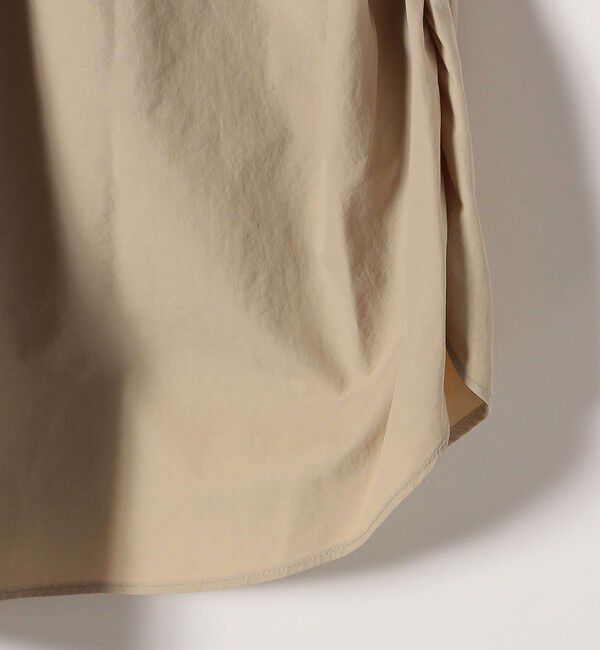 SHIPS any「SHIPS any:〈洗濯機可能〉ナイロン サイド ギャザー フレンチスリーブ ワンピース」|ワンピース|