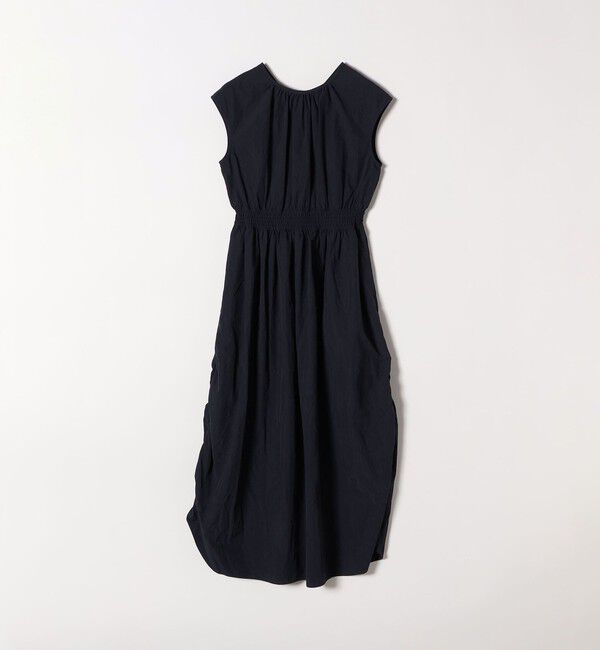 SHIPS any「SHIPS any:〈洗濯機可能〉ナイロン サイド ギャザー フレンチスリーブ ワンピース」|ワンピース|