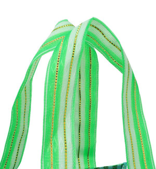 SHIPS for women「Arawali:メッシュ &times; ブロック プリント バッグ」|トートバッグ|