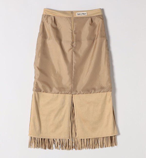 SHIPS any「bon_meur:〈手洗い可能〉フリンジ ティアード タイト スカート」|スカート|
