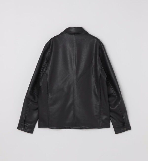 SHIPS「SHIPS: 合成皮革 コーチ ブルゾン」|ブルゾン・スタジャン|