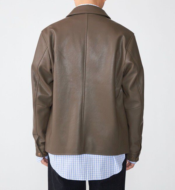 SHIPS「SHIPS: 合成皮革 コーチ ブルゾン」|ブルゾン・スタジャン|