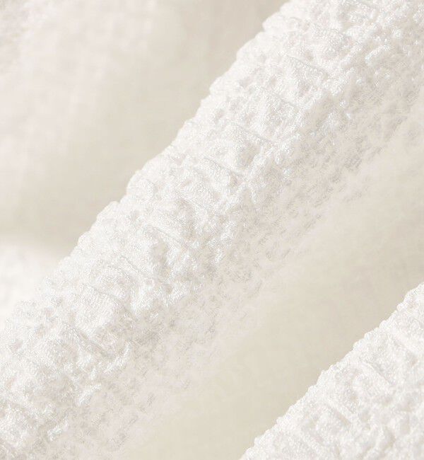 SHIPS any「SHIPS any:〈洗濯機可能〉シアー ジャージー ラッフル フレンチ カット ブラウス」|シャツ・ブラウス|