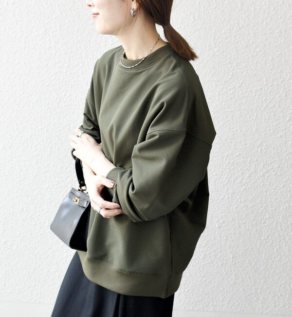 SHIPS any「SHIPS any:〈洗濯機可能〉裏起毛 クルーネック コクーン プルオーバー」|Tシャツ・カットソー|