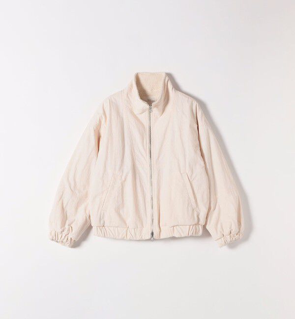 SHIPS any「SHIPS any: ナイロン &times; ボア リバーシブル スタンドカラー ショート ブルゾン」|ブルゾン・スタジャン|