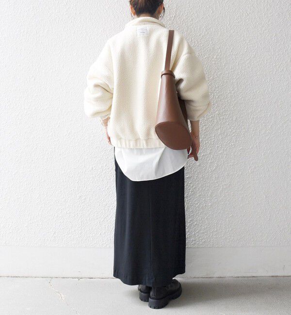 SHIPS any「SHIPS any: ナイロン &times; ボア リバーシブル スタンドカラー ショート ブルゾン」|ブルゾン・スタジャン|