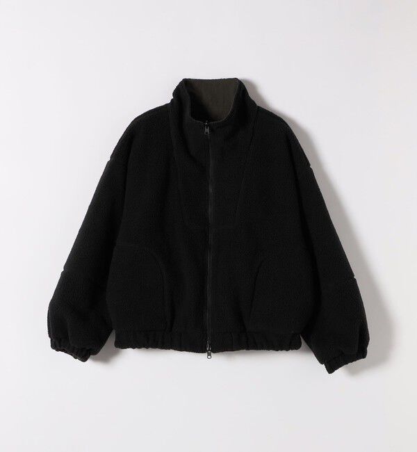 SHIPS any「SHIPS any: ナイロン &times; ボア リバーシブル スタンドカラー ショート ブルゾン」|ブルゾン・スタジャン|