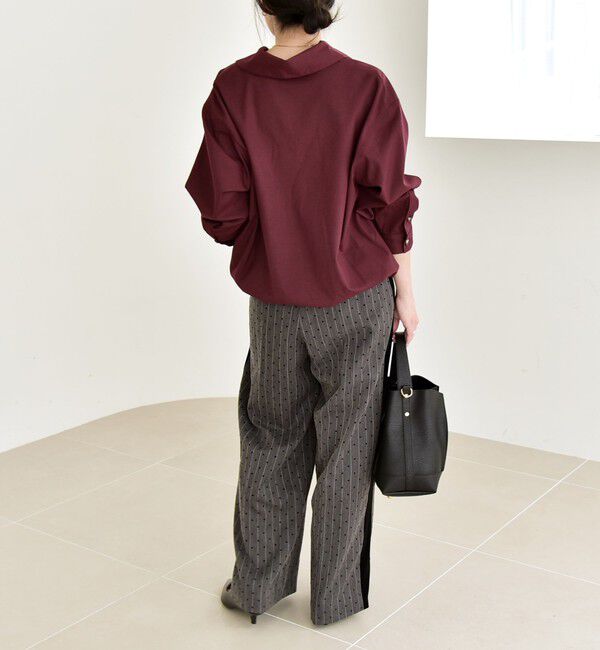 quaranciel「quaranciel:〈洗濯機可能〉ポケット ドロスト スキッパー プルオーバー シャツ」|シャツ・ブラウス|