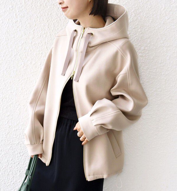 SHIPS for women「【WEB限定】〈手洗い可能〉ダンボール ダブルジップ フーディー 2」|パーカー|