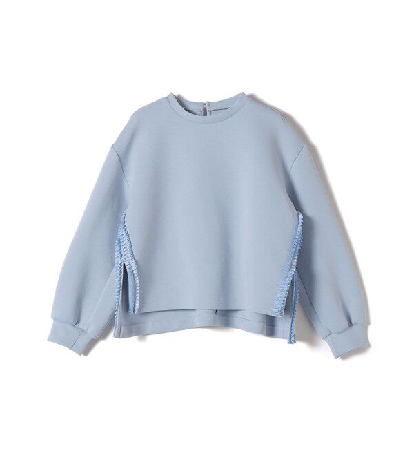SHIPS for women「【WEB限定】〈手洗い可能〉サイド スリット フリル ダンボール カットソー」|Tシャツ・カットソー|