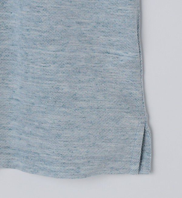 SHIPS「【WEB限定】SHIPS: リネンミックス カラーネップ ボタンダウン ロングスリーブ ポロシャツ」|ポロシャツ|