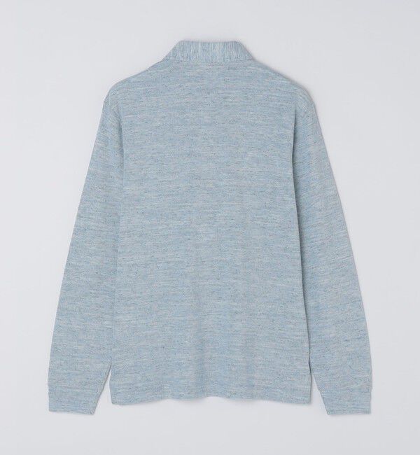 SHIPS「【WEB限定】SHIPS: リネンミックス カラーネップ ボタンダウン ロングスリーブ ポロシャツ」|ポロシャツ|