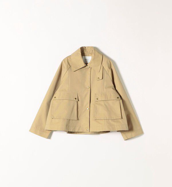 SHIPS any「SHIPS any:〈手洗い可能〉シャンブレー Aライン フレア ショート コート」|その他|