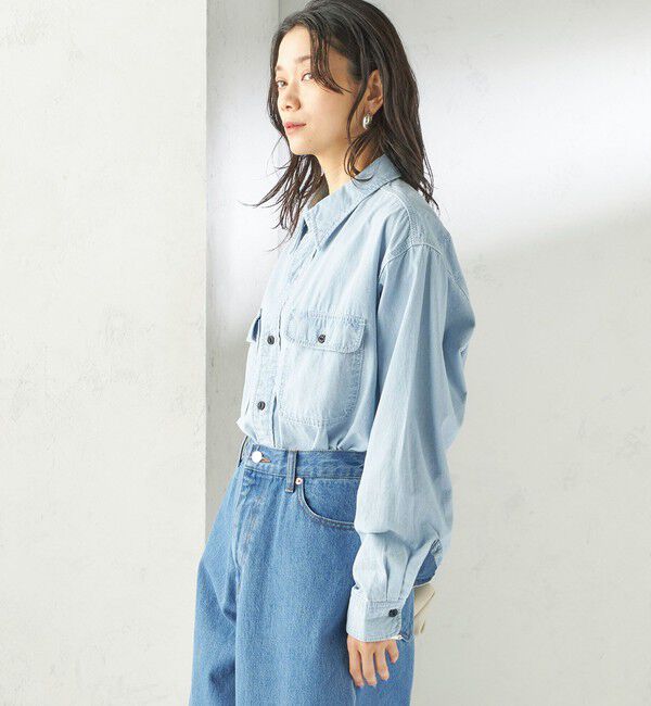 SHIPS for women「NINE CASE:〈洗濯機可能〉シャンブレー シャツ」|シャツ・ブラウス|