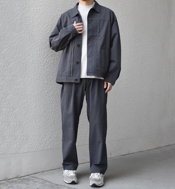 SHIPS any「SHIPS any:〈撥水/軽量/ストレッチ〉SOLOTEX(R) シアサッカー トラック ブルゾン 26SS(セットアップ対応)◇」|ブルゾン・スタジャン|