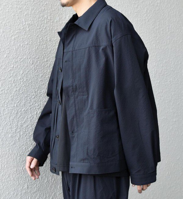 SHIPS any「SHIPS any:〈撥水/軽量/ストレッチ〉SOLOTEX(R) シアサッカー トラック ブルゾン 26SS(セットアップ対応)◇」|ブルゾン・スタジャン|