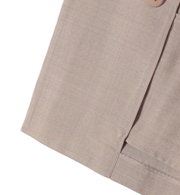 SHIPS Colors 「《予約》SHIPS Colors:〈手洗い可能〉リネン ライク ベルテッド ジャケット◆」|ノーカラージャケット|