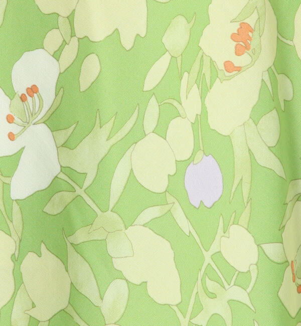 MACPHEE「フローラルプリント フレアロングスカート」|フレア|