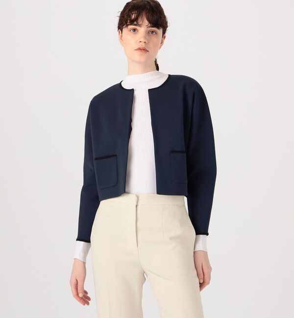 Ballsey「ミラノリブ クルーネックカーディガン」|カーディガン|