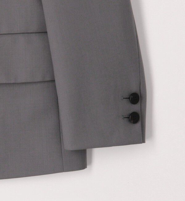 GALERIE VIE「ウォッシャブルギャバジン カラーレスジャケット」|ノーカラージャケット|