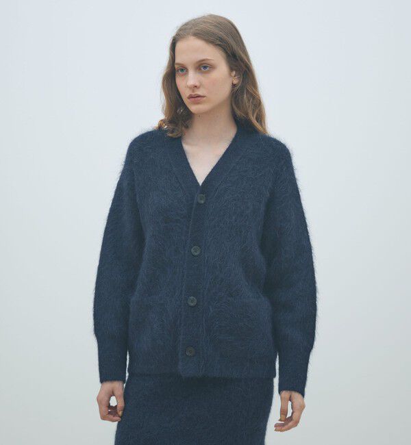 MACPHEE「シャギーアルパカ Vネックカーディガン」|カーディガン|