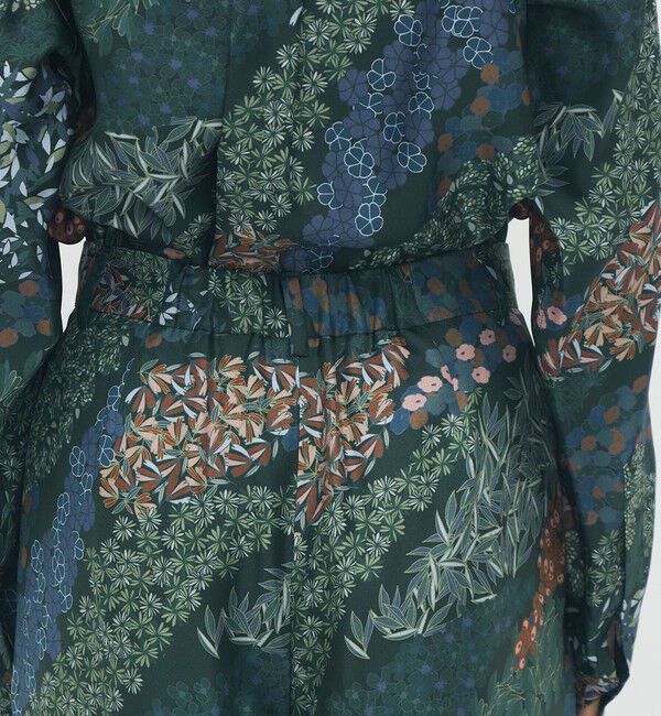 CABaN「シルクツイル FLOWER RIVERプリント 2タックワイドパンツ」|その他|