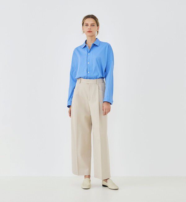 GALERIE VIE「ストレッチタイプライター フロントタックシャツ」|シャツ・ブラウス|