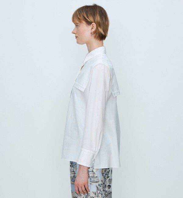 TOMORROWLAND collection「コンパクトブロード セーラーカラーブラウス」|シャツ・ブラウス|