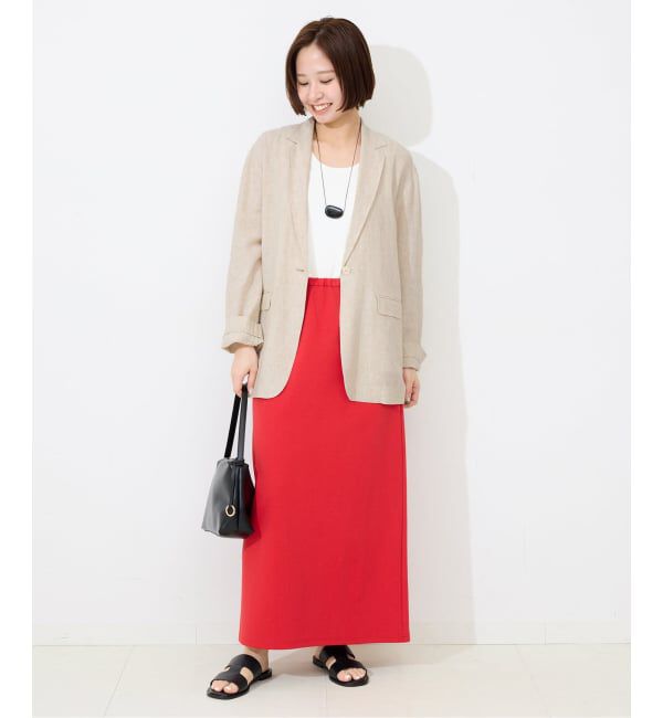 SLOBE IENA「《36.38サイズ展開》リネンレーヨンシングルテーラードジャケット」|テーラードジャケット|