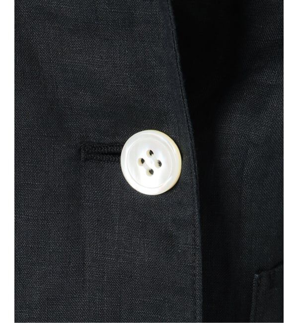 IENA「《追加予約》ウォッシャブル ソフトリネン リラックスジャケット」|テーラードジャケット|