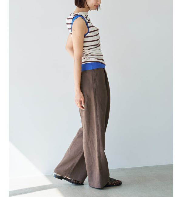 IENA「《新色あり/追加予約》ウォッシャブル リネンレーヨンイージーパンツ」|その他|