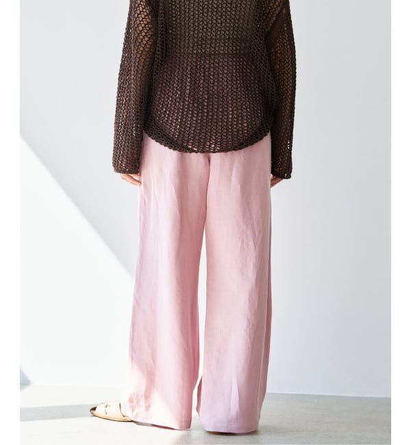 IENA「《新色あり/追加予約》ウォッシャブル リネンレーヨンイージーパンツ」|その他|